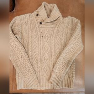 Vintage Polo Ralph Lauren Cable Knit Fishermans Sweater Size Small